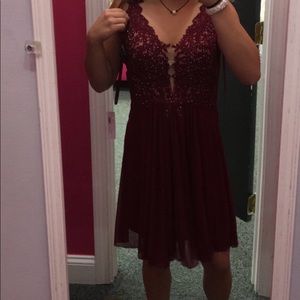 Maroon Dress
